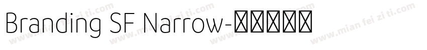 Branding SF Narrow字体转换